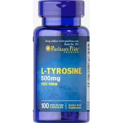 Puritan's Pride L-Tyrosine 500 mg 100 caps, image 