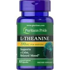 Puritan's Pride L-Theanine 200 mg 30 caps, Фасування: 30 caps, image 