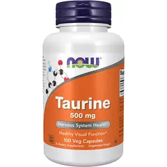 NOW Taurine 500 mg 100 caps, NOW Taurine 500 mg 100 caps  в интернет магазине Mega Mass