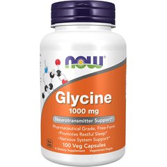 NOW Glycine 1000 mg 100 caps, NOW Glycine 1000 mg 100 caps  в интернет магазине Mega Mass
