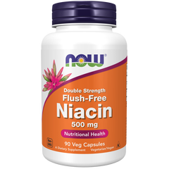 NOW Niacin 500 mg 90 caps, image 