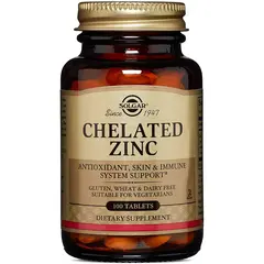 Solgar Chelated Zinc 100 tabs, image 