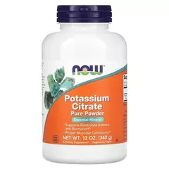 NOW Potassium Citrate 340 g, image 