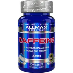 Allmax Caffeine 200 mg 100 tabs, Allmax Caffeine 200 mg 100 tabs  в интернет магазине Mega Mass