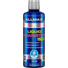 Allmax Liquid L-Carnitine 473 ml, Смак: Blue Raspberry / Блакитна Малина, image 