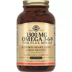 Solgar Omega 3-6-9 1300 mg 60 sofgels, image 