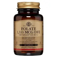 Solgar Folate 1,333 mcg DFE (800 mcg folate acid) 100 tabs, Solgar Folate 1,333 mcg DFE (800 mcg folate acid) 100 tabs  в интернет магазине Mega Mass