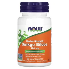 NOW Ginkgo Biloba 120 mg 50 caps, Фасування: 50 caps, image 