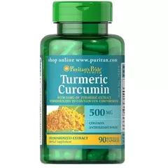Puritan's Pride Turmeric Curcumin 500 mg 90 caps, image 