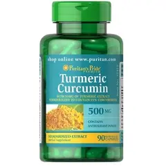 Puritan's Pride Turmeric Curcumin 500 mg 90 caps, Puritan's Pride Turmeric Curcumin 500 mg 90 caps  в интернет магазине Mega Mass