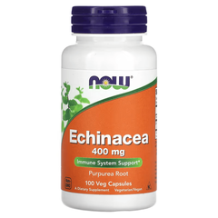 NOW Echinacea 400 mg 100 caps, NOW Echinacea 400 mg 100 caps  в интернет магазине Mega Mass