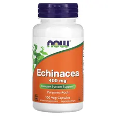 NOW Echinacea 400 mg 100 caps, NOW Echinacea 400 mg 100 caps  в интернет магазине Mega Mass