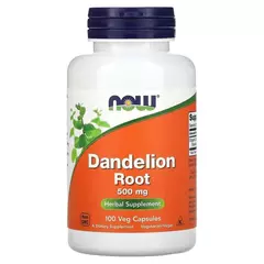 NOW Dandelion Root 500 mg 100 caps, NOW Dandelion Root 500 mg 100 caps  в интернет магазине Mega Mass