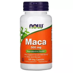 NOW Maca 500 mg 100 caps, image 