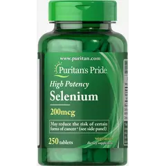 Puritan's Pride Selenium 200 mcg 250 tabs, image 