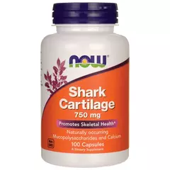 NOW Shark Cartilage 100 Capsules, image 