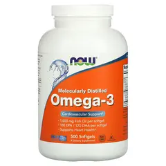 Now Omega-3 500 softgels, Фасовка: 500 softgels, Now Omega-3 500 softgels, Фасовка: 500 softgels  в интернет магазине Mega Mass