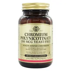 Solgar Chromium Polynicotinate 200 mcg 100 caps, image 