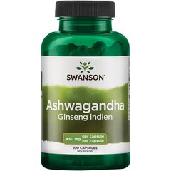Swanson Ashwagandha 450 mg 100 caps, Swanson Ashwagandha 450 mg 100 caps  в интернет магазине Mega Mass