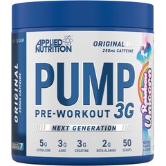 Applied Nutrition Pump Pre - Workout 3G Original 375 g, Фасовка: 375 g, Смак: Rainbow Unicorn / Веселковий Єдиноріг, image 