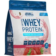 Applied Nutrition Critical Whey 900 g, Фасування: 900 g, Смак: Strawberry Milkshake / Полуничний Мілкшейк, image 