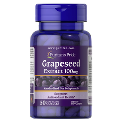 Puritan's Pride Grapeseed Extract 100 mg 50 caps, image 
