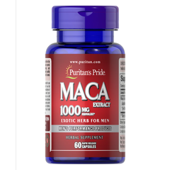 Puritan's Pride MACA 1000 mg 60 caps, Концентрація: 1000 mg, image 