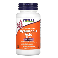 NOW Hyaluronic Acid 100 mg 60 caps, NOW Hyaluronic Acid 100 mg 60 caps  в интернет магазине Mega Mass