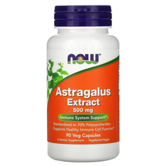 NOW Astragalus Extract 500 mg 90 caps, image 