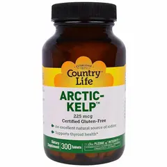 Country Life Arctic-Kelp 225 mcg 300 Tablets, image 