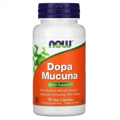 NOW Dopa Mucuna 90 Veg Capsules, NOW Dopa Mucuna 90 Veg Capsules  в интернет магазине Mega Mass
