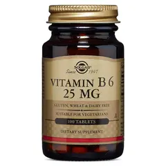 Solgar Vitamin B-6 25 mg 100 tabs, image 