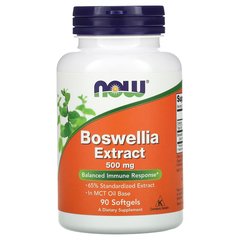 NOW Boswellia Extract 500mg 90 softgels, NOW Boswellia Extract 500mg 90 softgels  в интернет магазине Mega Mass
