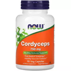 NOW Cordyceps 750 mg 90 caps, NOW Cordyceps 750 mg 90 caps  в интернет магазине Mega Mass