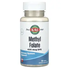 KAL Methyl Folate 400 mg 90 tabs, KAL Methyl Folate 400 mg 90 tabs  в интернет магазине Mega Mass
