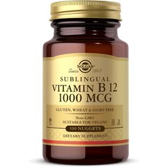 Solgar Vitamin B12 1000 mcg 100 tabs, Solgar Vitamin B12 1000 mcg 100 tabs  в интернет магазине Mega Mass