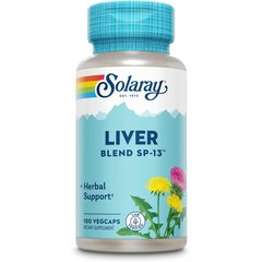 Solaray Liver Blend SP-13 100 caps, image 