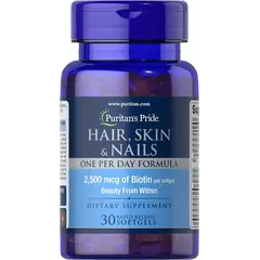 Puritan`s Pride Hair Skin & Nails One per Day Formula 30 softgels, Фасовка: 30 softgels, Puritan`s Pride Hair Skin & Nails One per Day Formula 30 softgels, Фасовка: 30 softgels  в интернет магазине Mega Mass