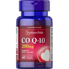 Puritan's Pride CO Q-10 200 mg 60 softgels, image 