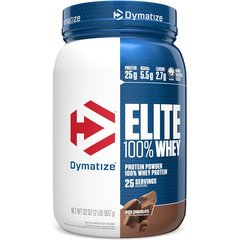 Dymatize Elite Whey Protein 908 g, Смак:  Chocolate / Шоколад, image 