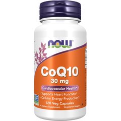 NOW CoQ10 30 mg 120 caps, NOW CoQ10 30 mg 120 caps  в интернет магазине Mega Mass