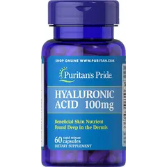 Puritan's Pride Hyaluronic Acid 100 mg 60 caps, Фасовка: 60 caps, Puritan's Pride Hyaluronic Acid 100 mg 60 caps, Фасовка: 60 caps  в интернет магазине Mega Mass