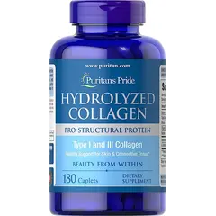 Puritan's Pride Hydrolyzed Collagen 1000 mg 180 tabs, Puritan's Pride Hydrolyzed Collagen 1000 mg 180 tabs  в интернет магазине Mega Mass