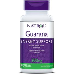 Natrol Guarana 200 mg 90 caps, Natrol Guarana 200 mg 90 caps  в интернет магазине Mega Mass
