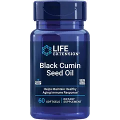 Life Extension Black Cumin Seed Oil 60 softgels, image 