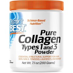 Doctor's Best Collagen Types 1 & 3 200 g, Doctor's Best Collagen Types 1 & 3 200 g  в интернет магазине Mega Mass