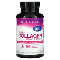 Neo Cell Super Collagen + C + Biotin 180 tabs, Neo Cell Super Collagen + C + Biotin 180 tabs  в интернет магазине Mega Mass