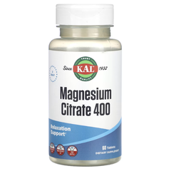 KAL Magnesium Citrate 400 60 tabs, image 