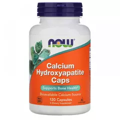 NOW Calcium Hydroxyapatite 120 caps, image 