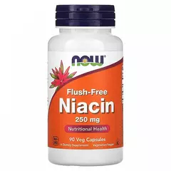 NOW Niacin 250 mg 90 caps, image 